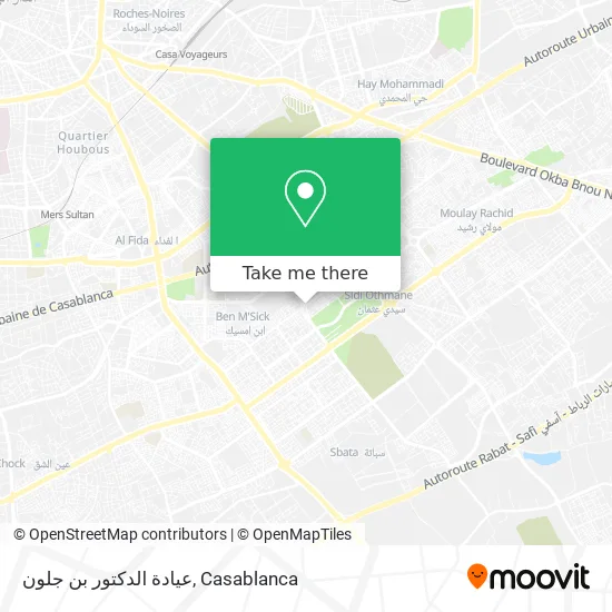 عيادة الدكتور بن جلون map