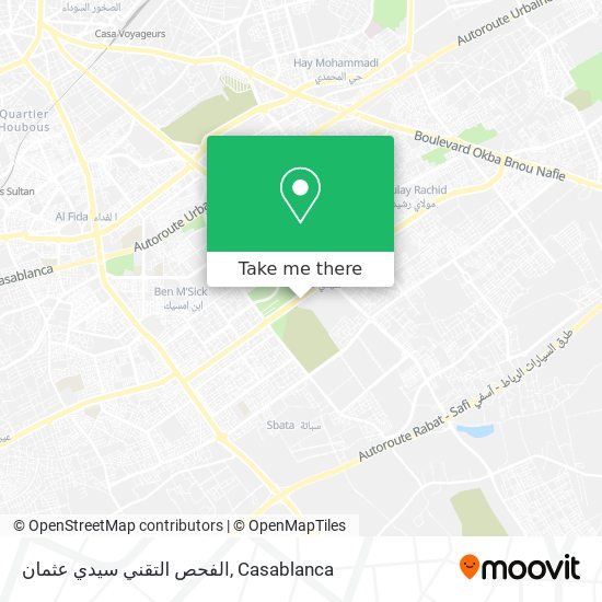 الفحص التقني سيدي عثمان map