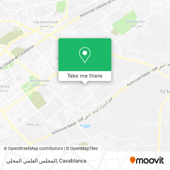 المجلس العلمي المحلي map