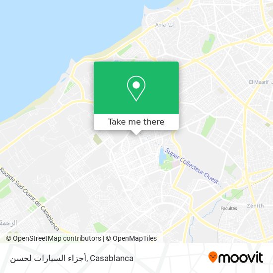 أجزاء السيارات لحسن map