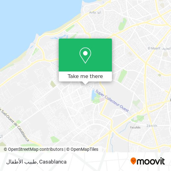 طبيب الأطفال map