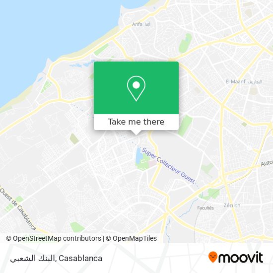 البنك الشعبي map