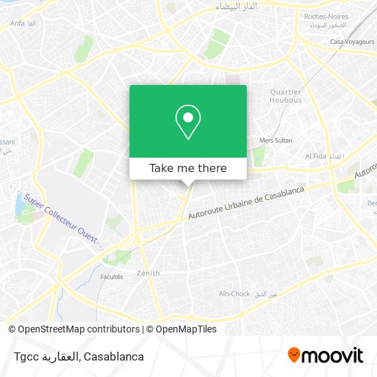 Tgcc العقارية map