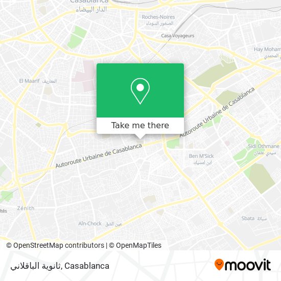 ثانوية الباقلاني map