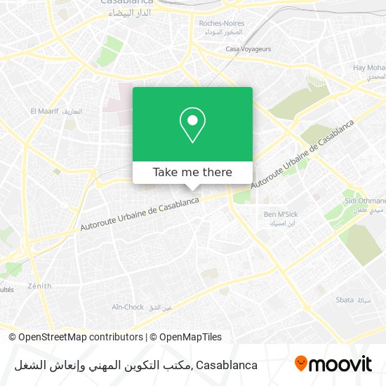 مكتب التكوين المهني وإنعاش الشغل map