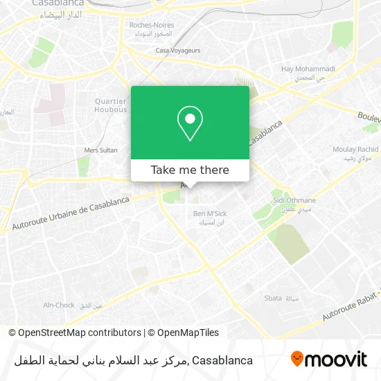 مركز عبد السلام بناني لحماية الطفل map