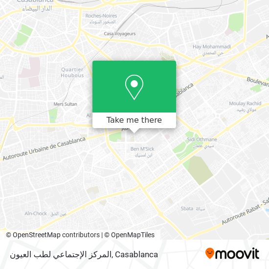 المركز الإجتماعي لطب العيون map