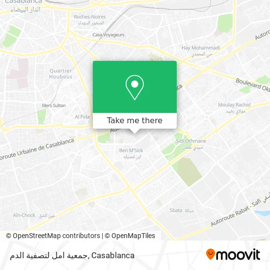 جمعية امل لتصفية الدم map