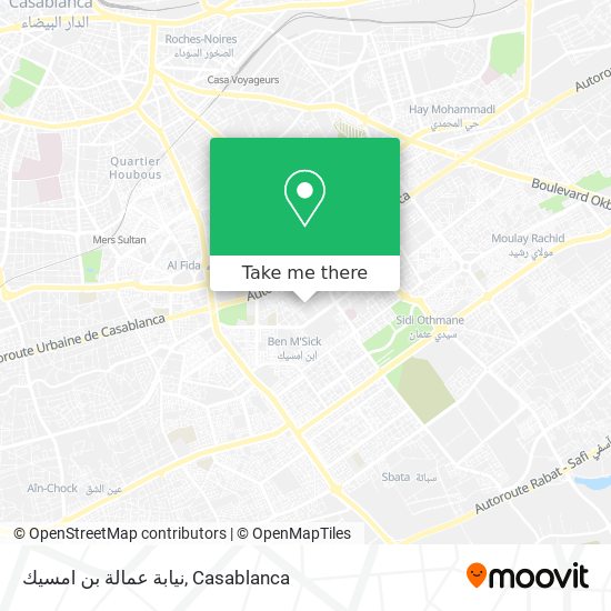 نيابة عمالة بن امسيك map