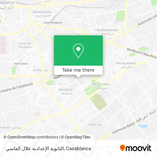 الثانوية الإعدادية علال الفاسي map