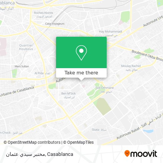 مختبر سيدي عثمان map