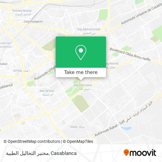 مختبر التحاليل الطبية map