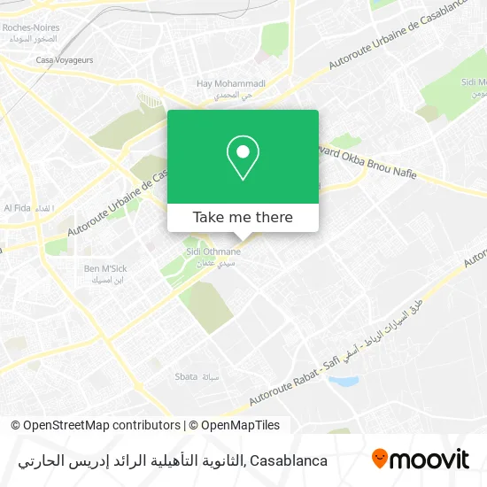 الثانوية التأهيلية الرائد إدريس الحارتي map