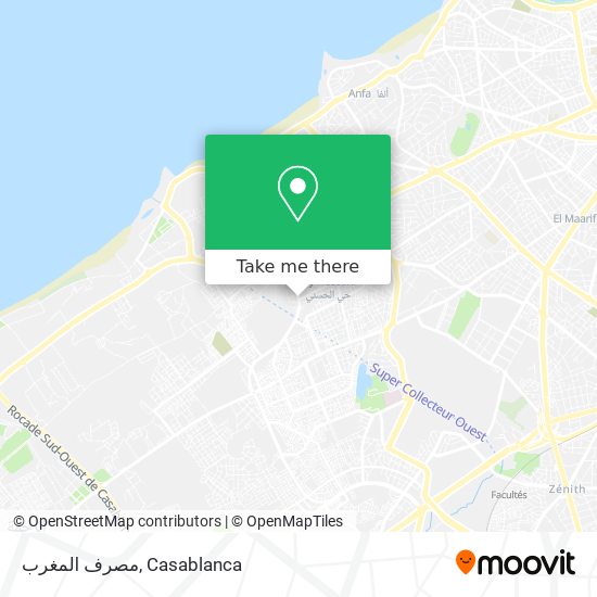 مصرف المغرب map