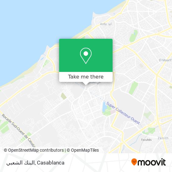 البنك الشعبي map