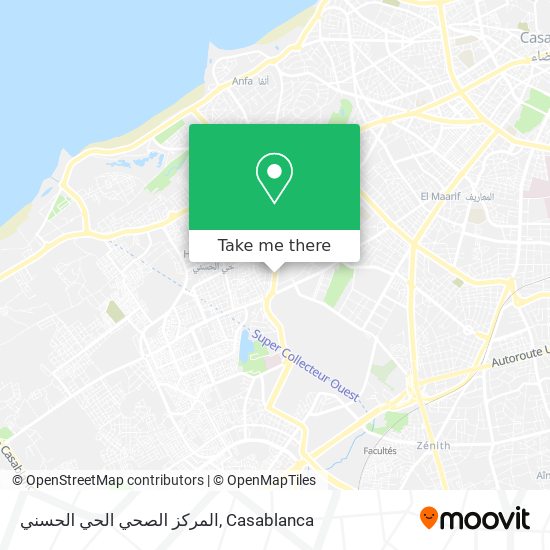 المركز الصحي الحي الحسني map