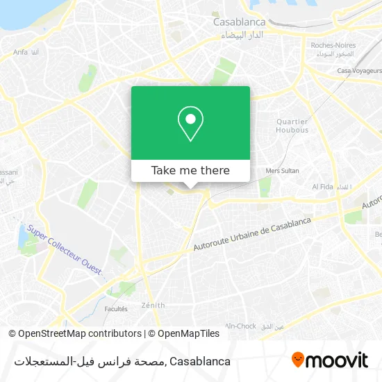 مصحة فرانس فيل-المستعجلات map
