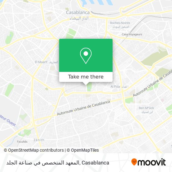 المعهد المتخصص في صناعة الجلد map