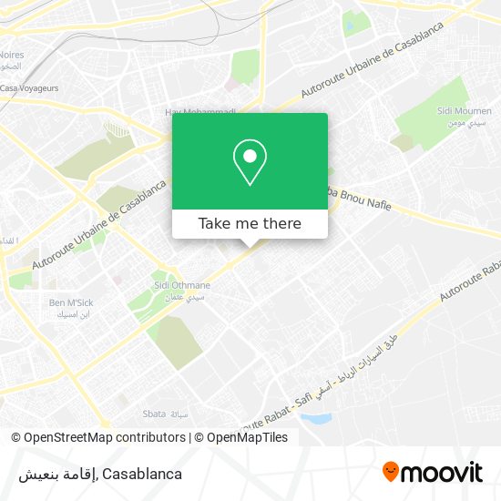 إقامة بنعيش map