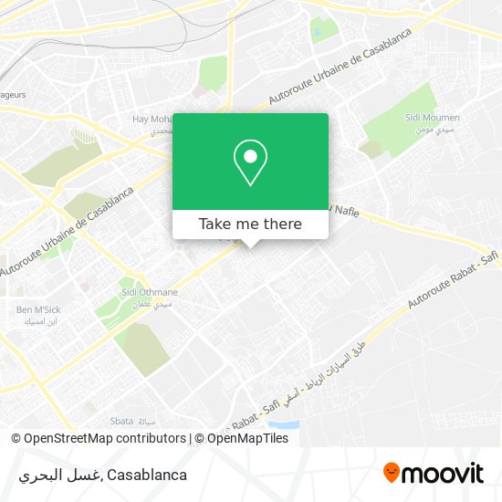 غسل البحري map