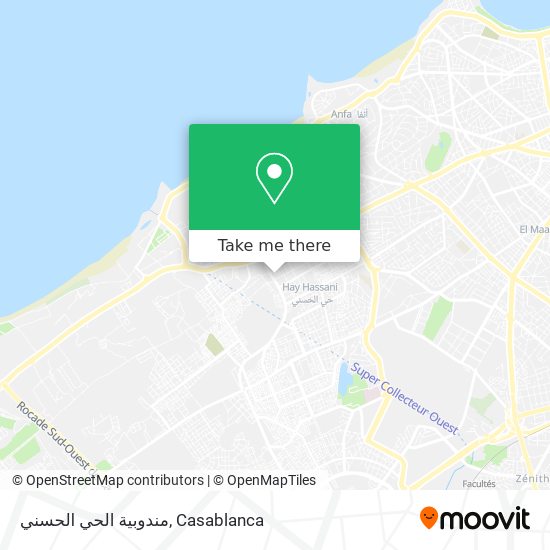 مندوبية الحي الحسني map