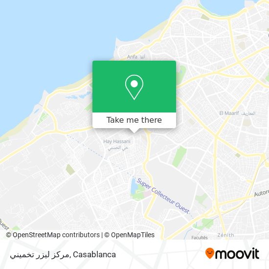 مركز ليزر تخميني map