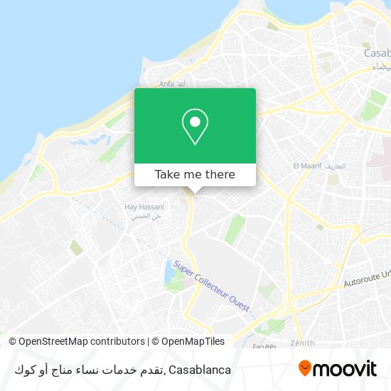 تقدم خدمات نساء مناج أو كوك map