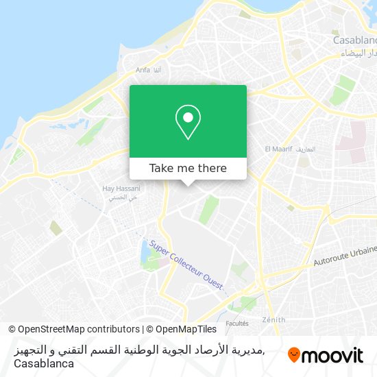 مديرية الأرصاد الجوية الوطنية القسم التقني و التجهيز plan