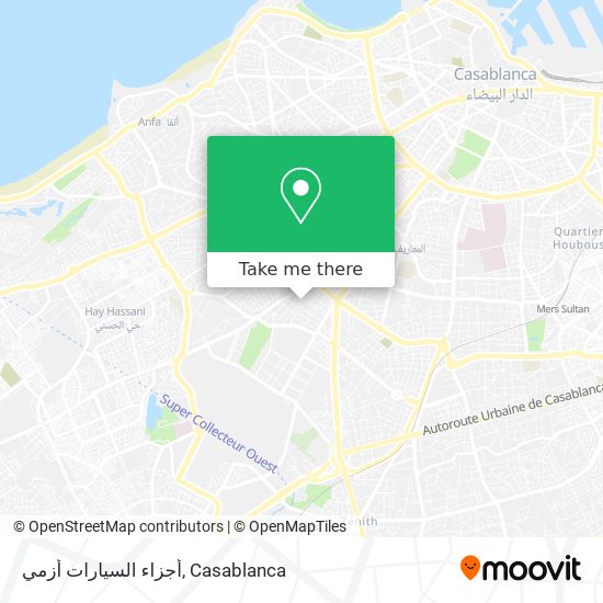 أجزاء السيارات أزمي map