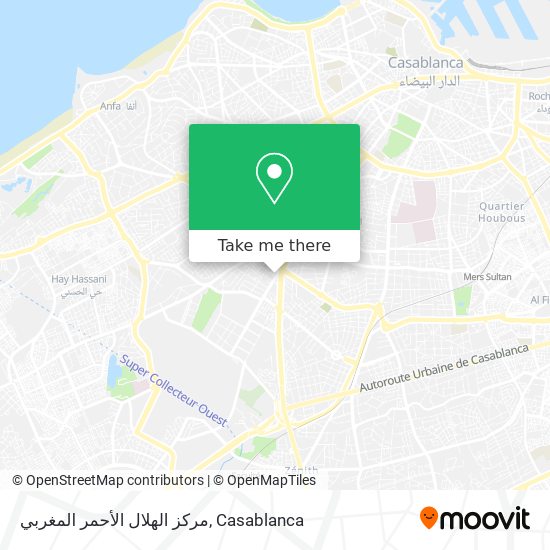 مركز الهلال الأحمر المغربي map