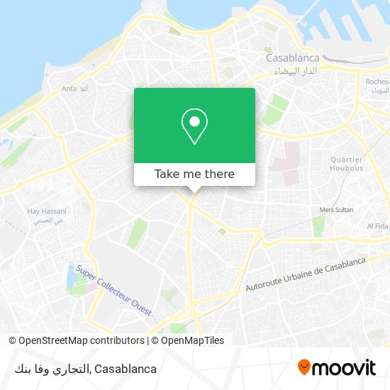 التجاري وفا بنك map