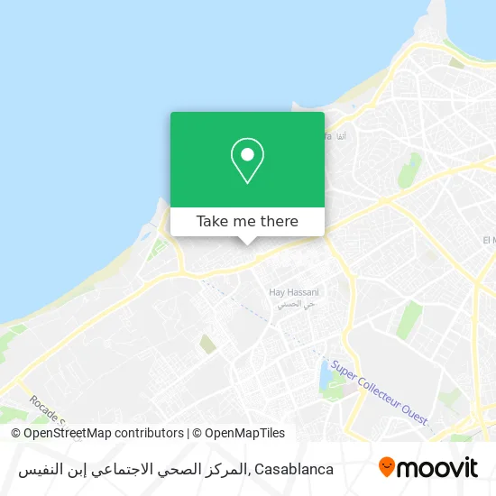 المركز الصحي الاجتماعي إبن النفيس map