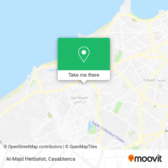 Al-Majd Herbalist map