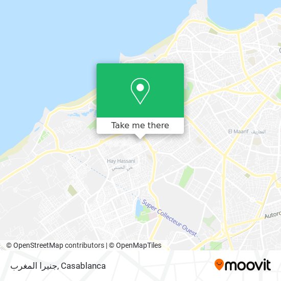 جنيرا المغرب map