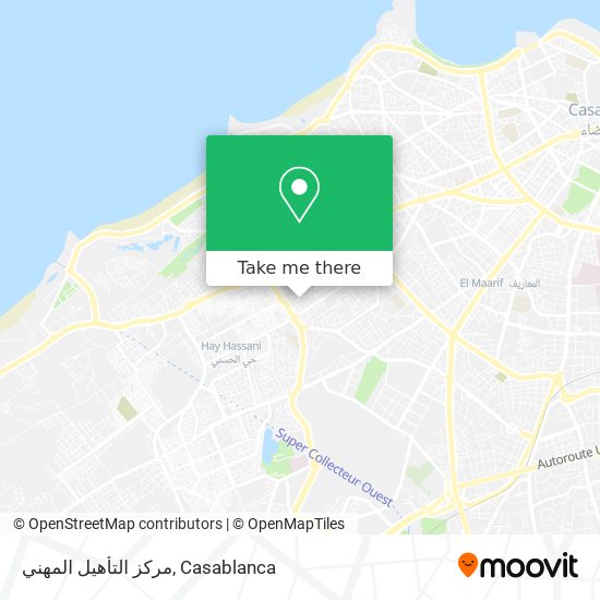 مركز التأهيل المهني map