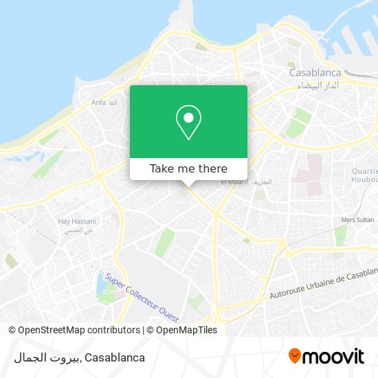 بيروت الجمال map