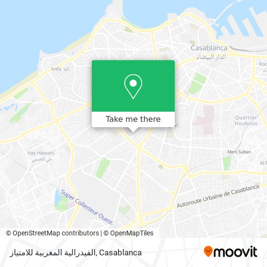 الفيدرالية المغربية للامتياز map