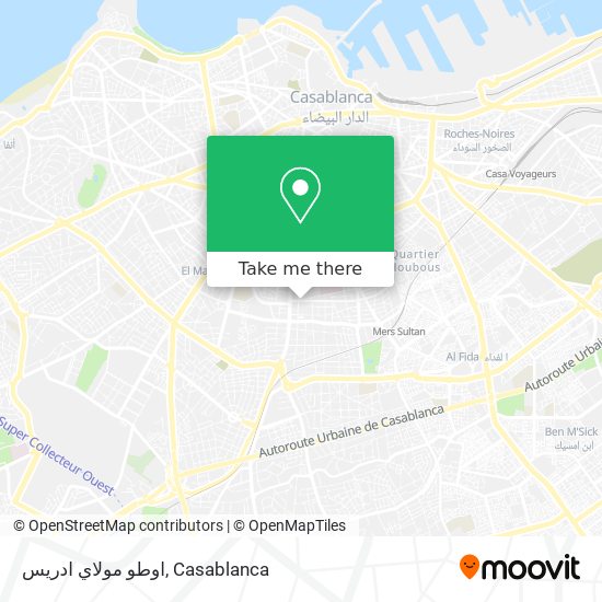 اوطو مولاي ادريس map