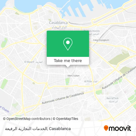 الخدمات التجارية الرفيعة map