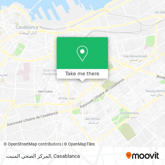 المركز الصحي المنبت map