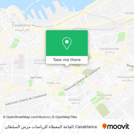 القاعة المعطاة للرياضات مرس السلطان map