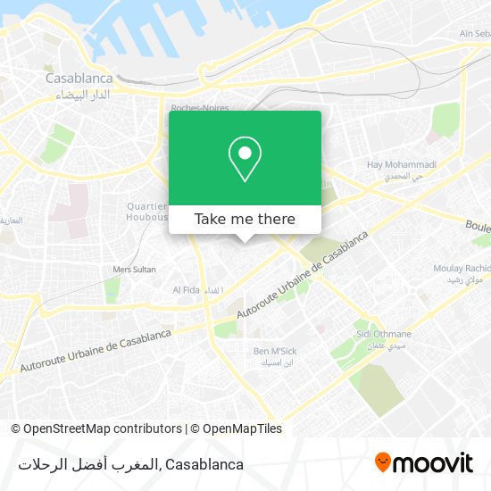 المغرب أفضل الرحلات map