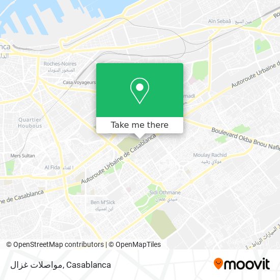 مواصلات غزال map