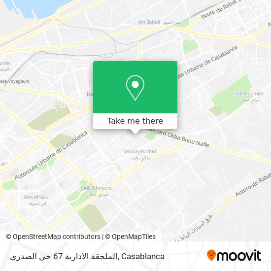 الملحقة الادارية 67 حي الصدري map