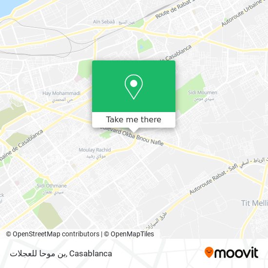 بن موحا للعجلات map