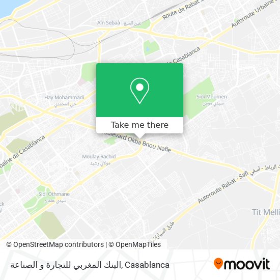 البنك المغربي للتجارة و الصناعة map