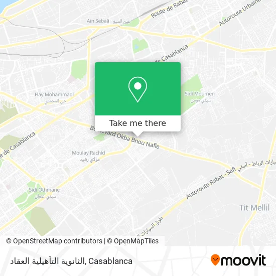 الثانوية التأهيلية العقاد map