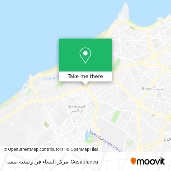مركز النساء في وضعية صعبة map