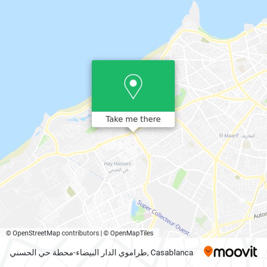 طراموي الدار البيضاء-محطة حي الحسني plan
