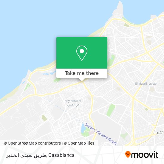 طريق سيدي الخدير map